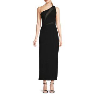 RACHEL Rachel Roy Black One-Shoulder Maxi Skirt